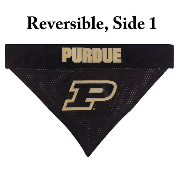 Pets First Collegiate Purdue Boilermakers Reversible Bandana - Home & Away Mesh & Premium Embroidery for DOGS & CATS
