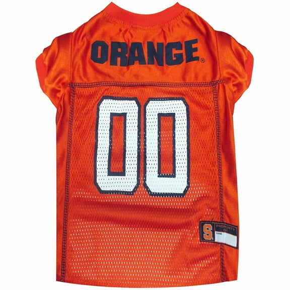 Pets First Collegiate Syracuse Orange Football/Basketball Mesh Jersey for Pet Dog. available in 40+ Teams - Extra Large