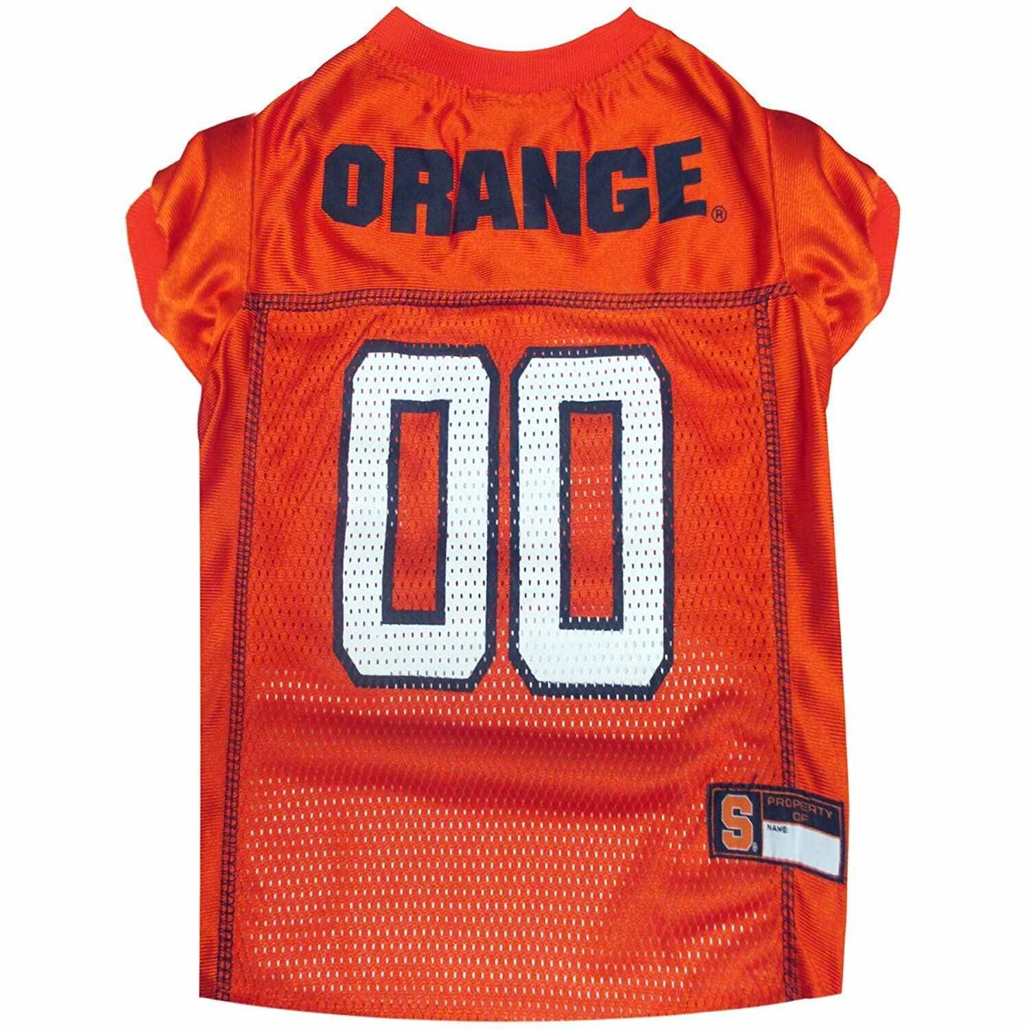Pets First Collegiate Syracuse Orange Football/Basketball Mesh Jersey for Pet Dog. available in 40+ Teams - Medium