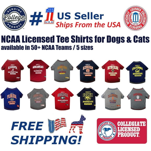 Pets First Collegiate Syracuse Orange Pet Dog T-Shirt in 5 Sizes - Small