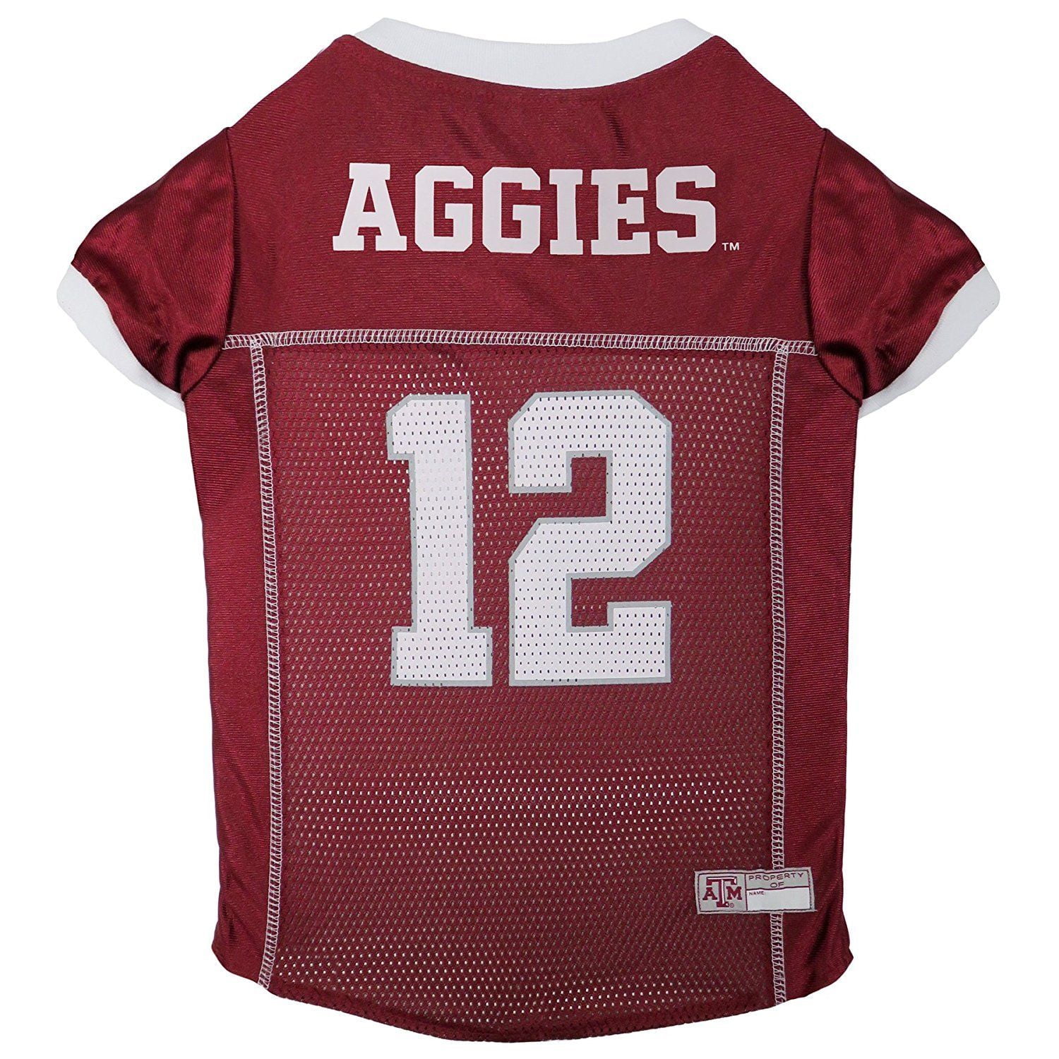 Pets First Collegiate Texas A&M Aggies Football/Basketball Mesh Jersey for Pet Dog. available in 40+ Teams - Extra Small