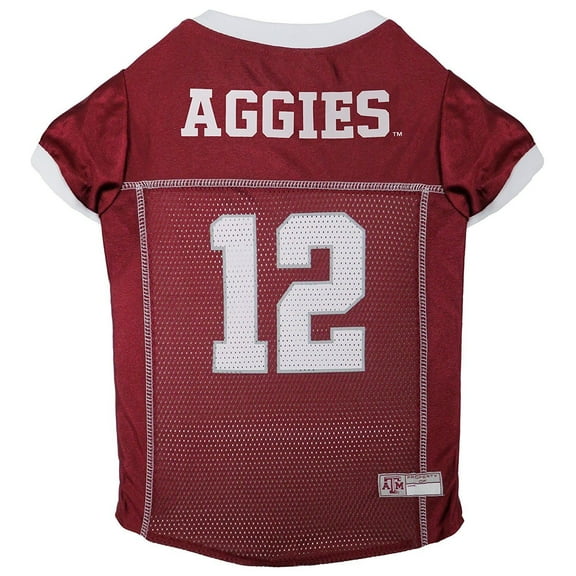 Pets First Collegiate Texas A&M Aggies Football/Basketball Mesh Jersey for Pet Dog. available in 40+ Teams - Medium