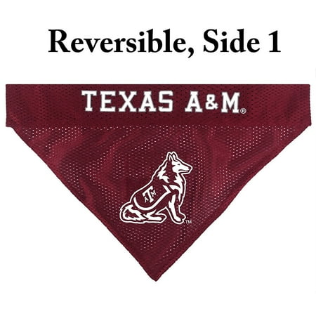 Pets First Collegiate Texas A&M Aggies Reversible Bandana - Home & Away Mesh & Premium Embroidery for DOGS & CATS