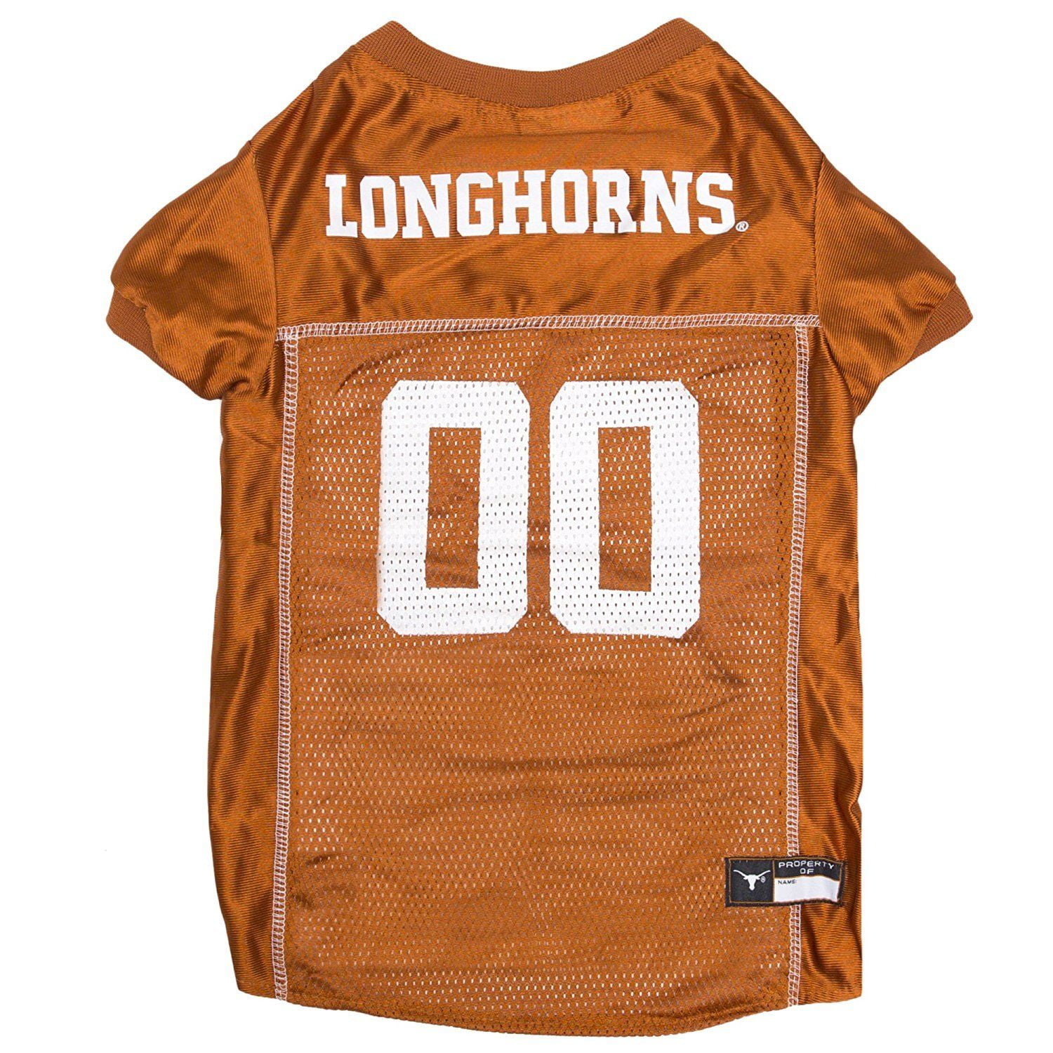 Pets First Collegiate Texas Longhorns Football/Basketball Mesh Jersey for Pet Dog. available in 40+ Teams - Medium