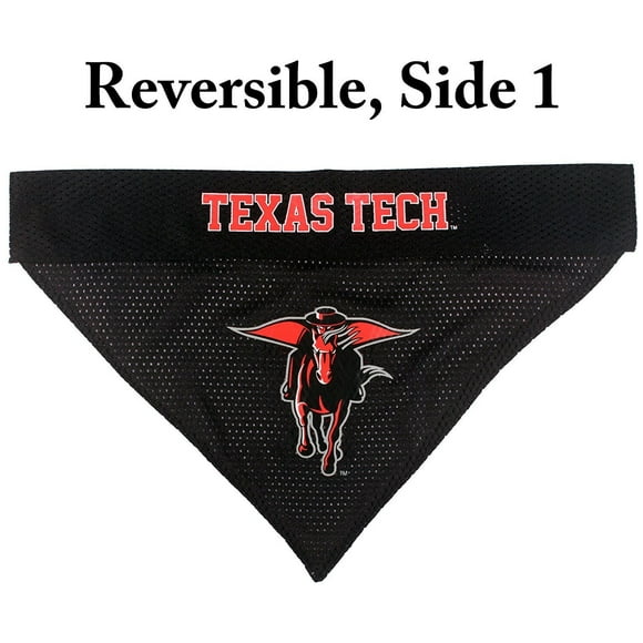Pets First Collegiate Texas Tech Raiders Reversible Bandana - Home & Away Mesh & Premium Embroidery for DOGS & CATS