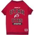 thumbnail image 1 of Pets First Collegiate Utah Utes Pet Dog T-Shirt in 5 Sizes - Extra Small, 1 of 3