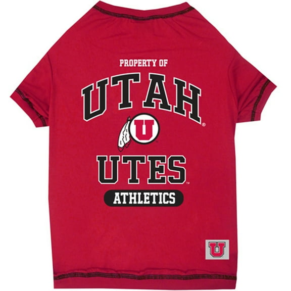 Pets First Collegiate Utah Utes Pet Dog T-Shirt in 5 Sizes - Medium
