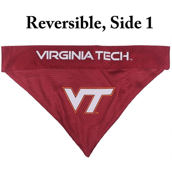 Pets First Collegiate Virgina Tech Reversible Bandana -Home & Away Mesh & Premium Embroidery For Dogs & Cats