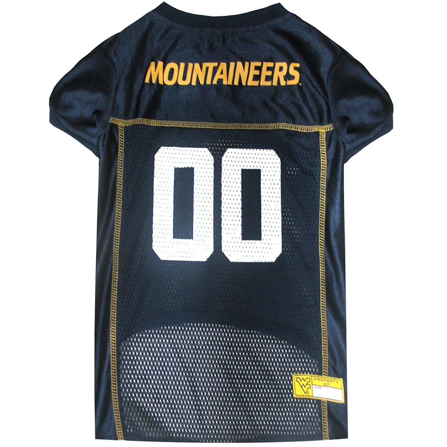 Pets First Collegiate West Virginia Mountaineers Football/Basketball Mesh Jersey for Pet Dog. available in 40+ Teams - Small