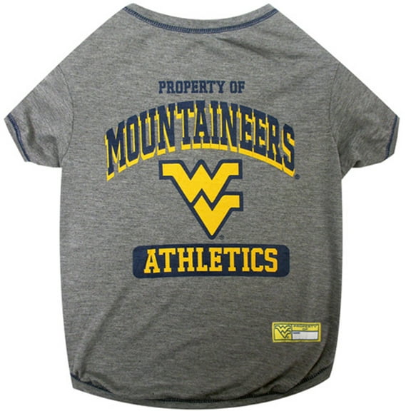 Pets First Collegiate West Virginia Mountaineers Pet Dog T-Shirt in 5 Sizes - Large