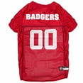 thumbnail image 1 of Pets First Collegiate Wisconsin Badgers Football/Basketball Mesh Jersey for Pet Dog. available in 40+ Teams - Small, 1 of 6