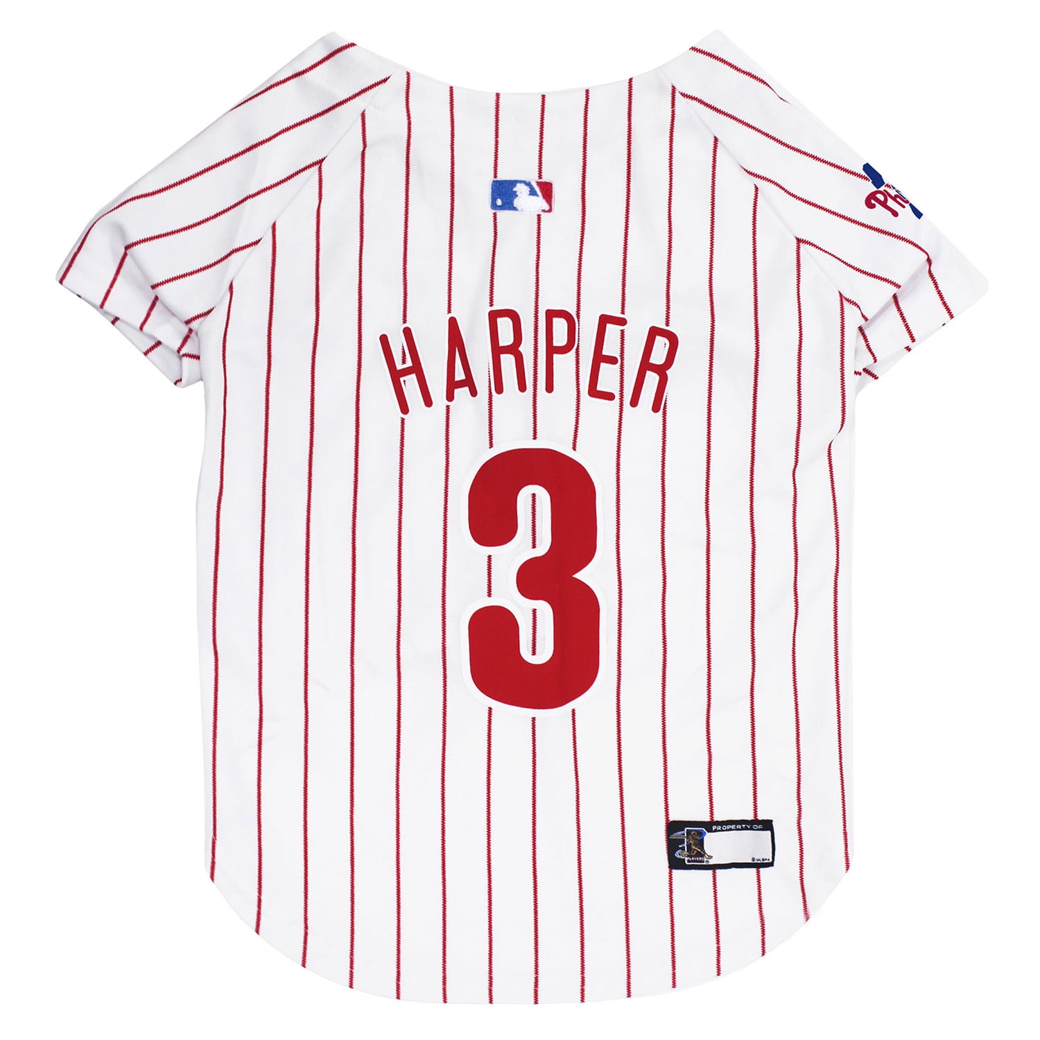 Pets First MLBPA Bryce Harper Mesh Jersey for Dogs and Cats - Licensed Soft Poly-Cotton Jersey - Small