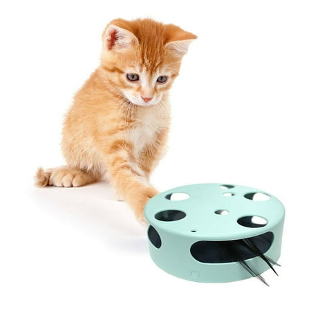 Pets First Interactive Cat Toy, Electric Smart Random Spinning Rotating Feather Cat Toys