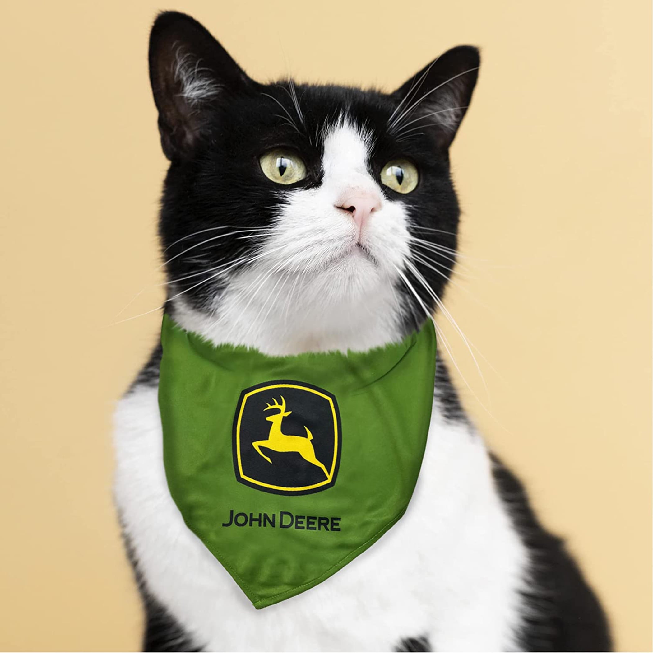 Pets First John Deere Collar Bandana for Dogs Cats Large to Extra Large