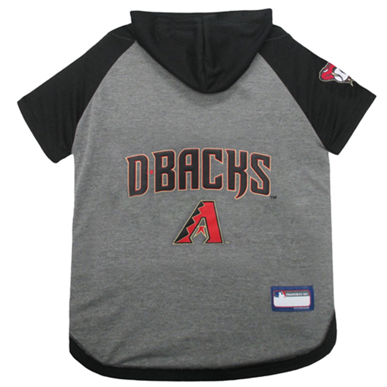 Pets First MLB Arizona Diamondbacks Hoodie Tee Shirt for Dogs and Cats, Warm and Comfort - Medium