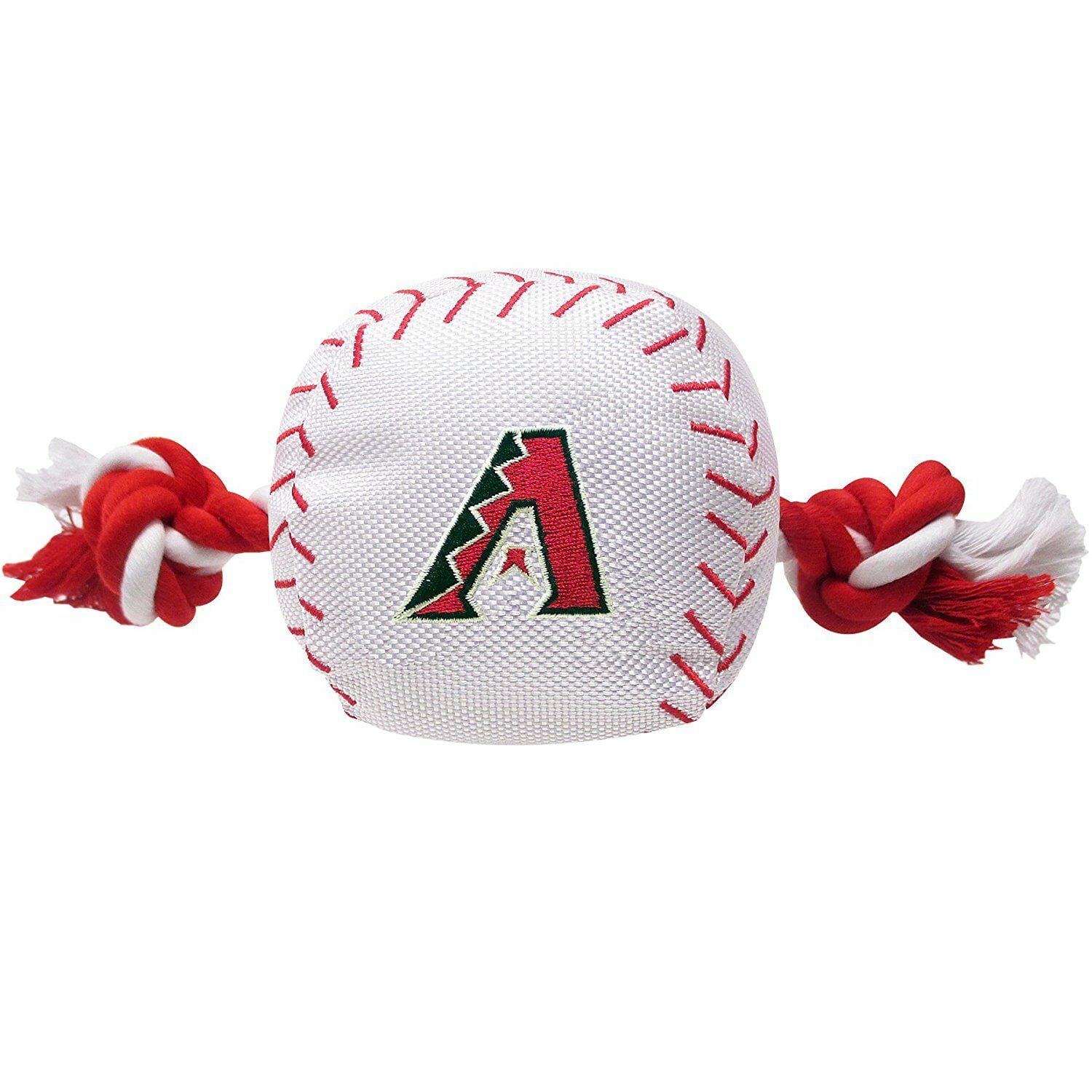 Pets First MLB Arizona Diamondbacks Nylon Baseball Rope Tug Toy, MLB Licensed, Heavy Duty and Durable Toy