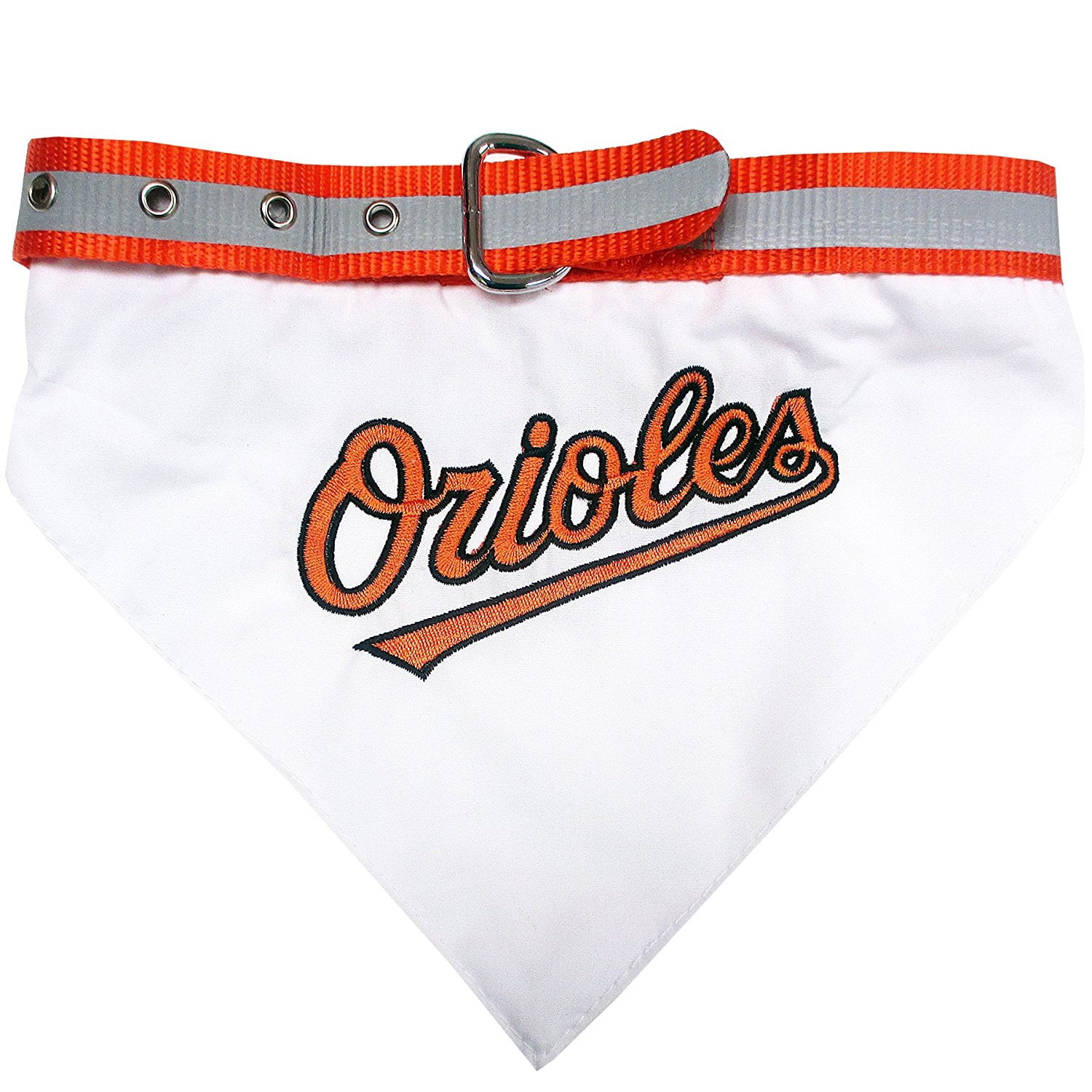 Pets First MLB Baltimore Orioles Dogs and Cats Collar Bandana - Large 