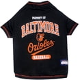 thumbnail image 1 of Pets First MLB Baltimore Orioles Tee Shirt for Dogs & Cats. Officially Licensed - Extra Small, 1 of 3