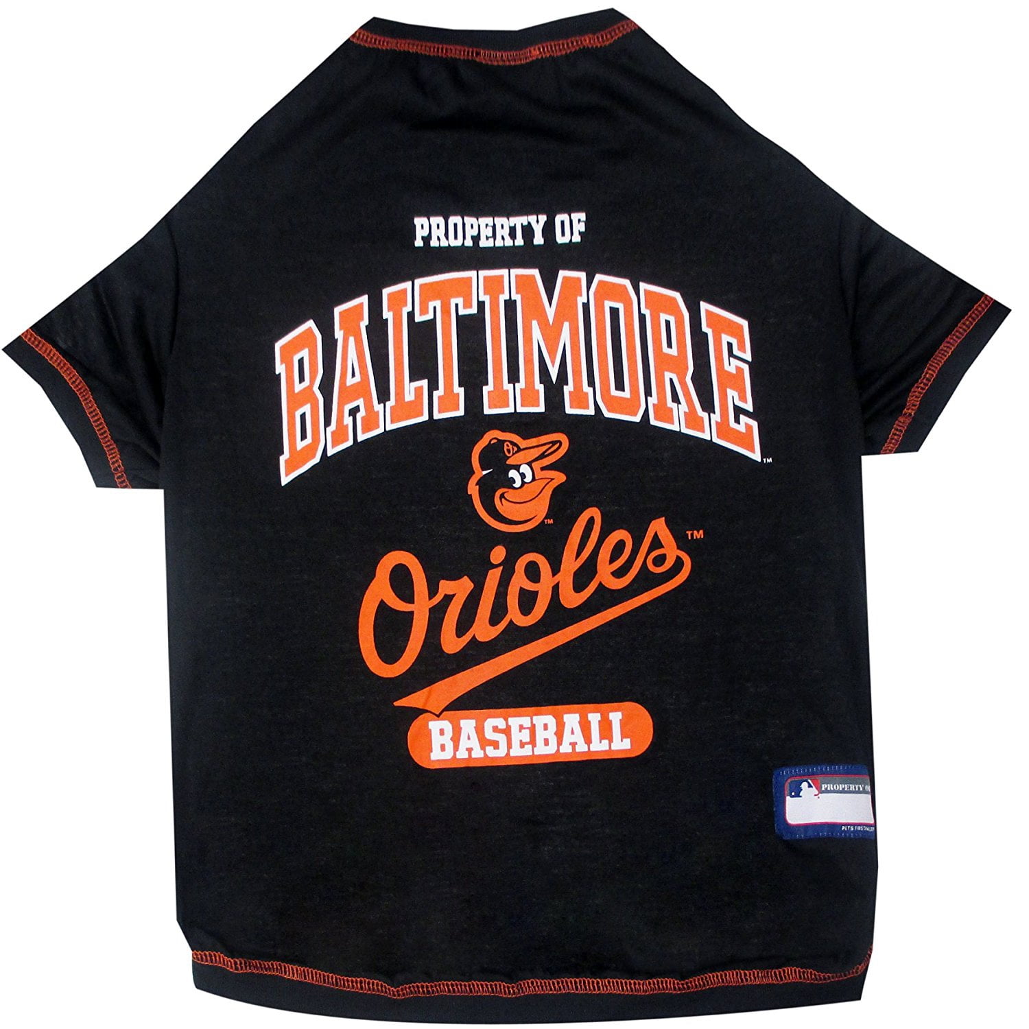Pets First MLB Baltimore Orioles Tee Shirt for Dogs & Cats