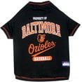 thumbnail image 1 of Pets First MLB Baltimore Orioles Tee Shirt for Dogs & Cats. Officially Licensed - Small, 1 of 3