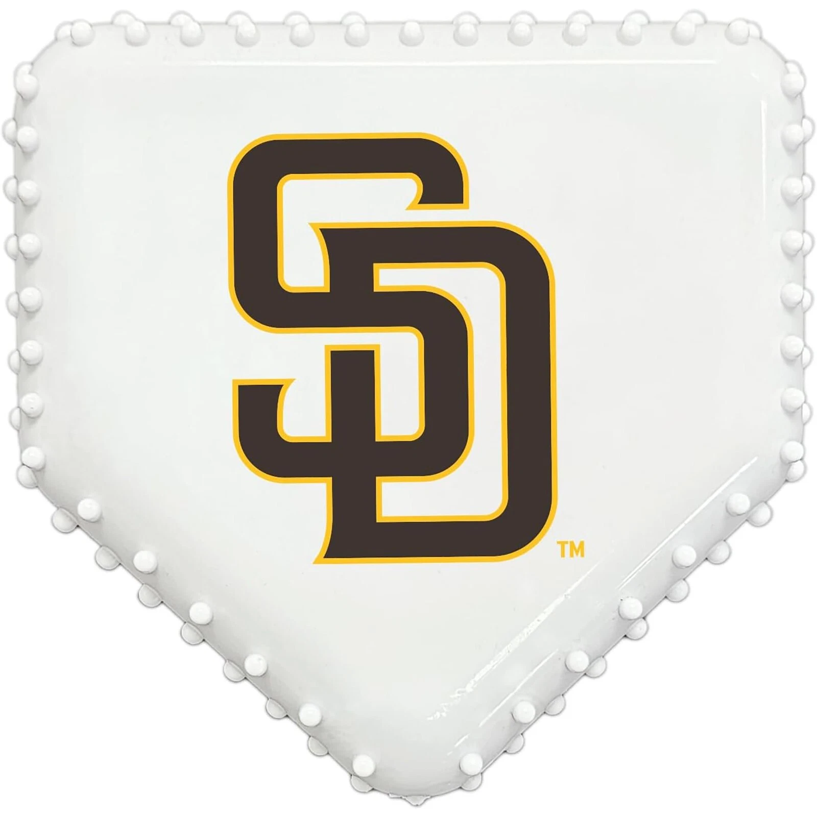 Pets First MLB Baseball Home Plate Dog Chew Toys for Aggressive Chewers