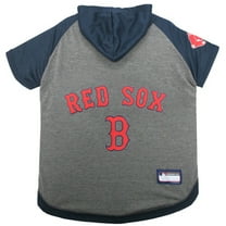 Pets First MLB Boston Red Sox Hoodie Tee Shirt for Dogs and Cats, Warm and Comfort - Medium