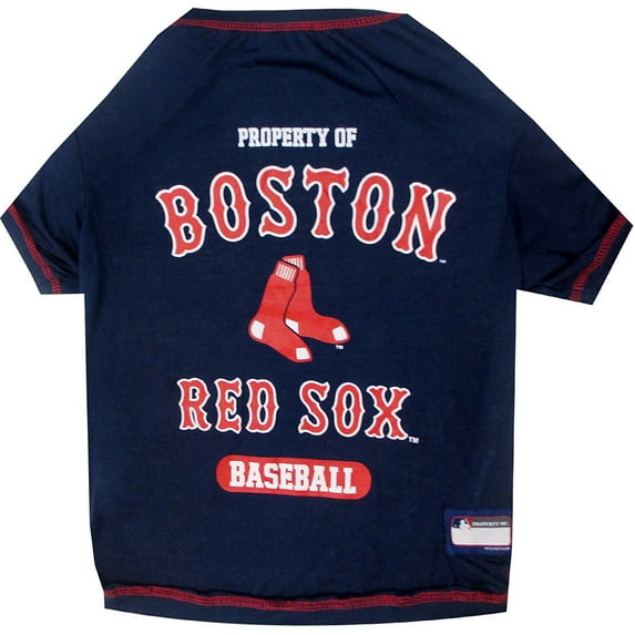 Pets First MLB Boston Red Sox Tee Shirt for Dogs & Cats. Officially Licensed - Extra Small