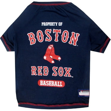 Pets First MLB Boston Red Sox Tee Shirt for Dogs & Cats. Officially Licensed - Medium