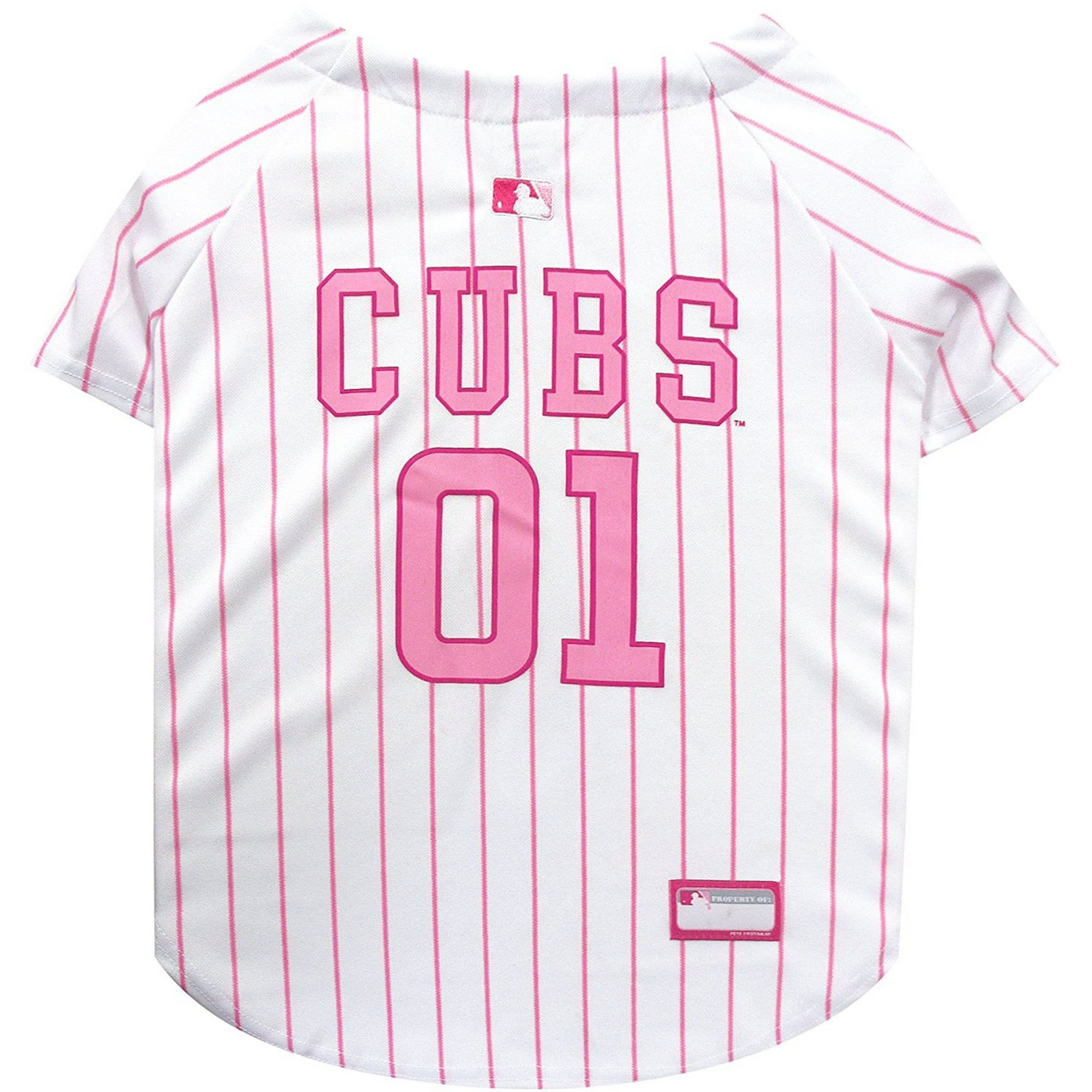 Pets First MLB Chicago Cubs Baseball Pink Jersey - Licensed MLB