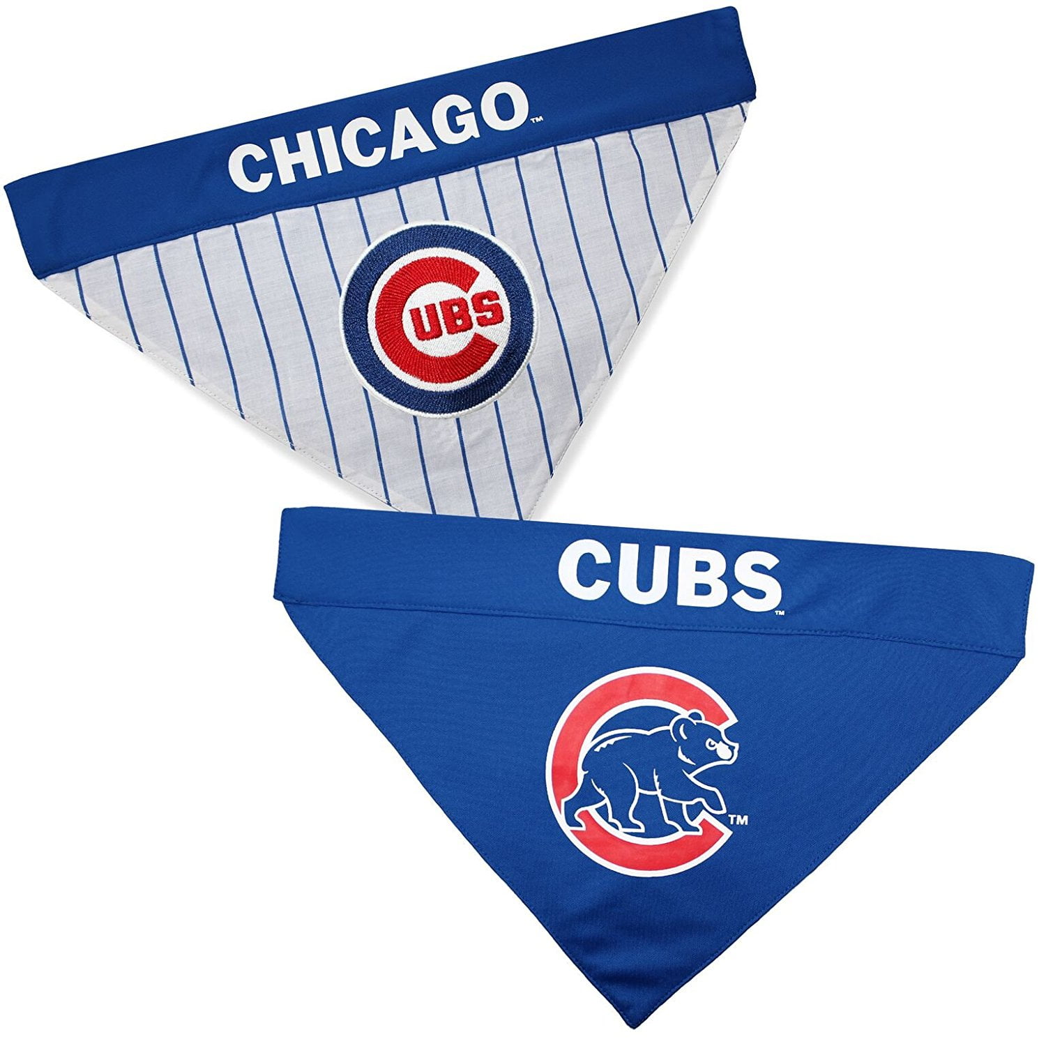Pets First MLB Chicago Cubs Reversible Bandana - Dual-Sided