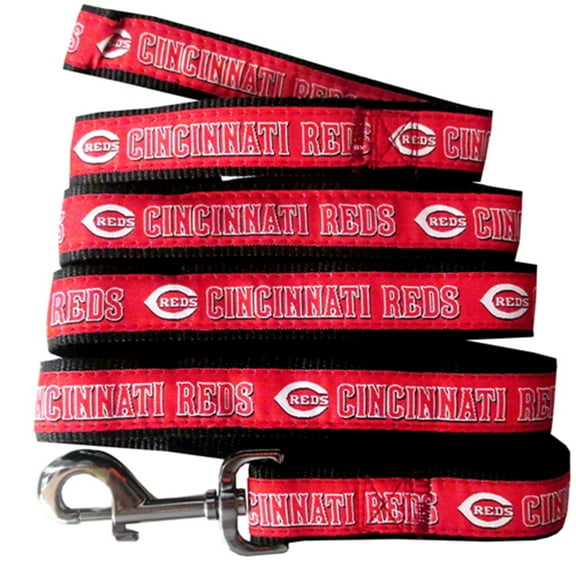 Pets First MLB Cincinnati Reds Cats and Dogs Durable Pet Leash, Medium