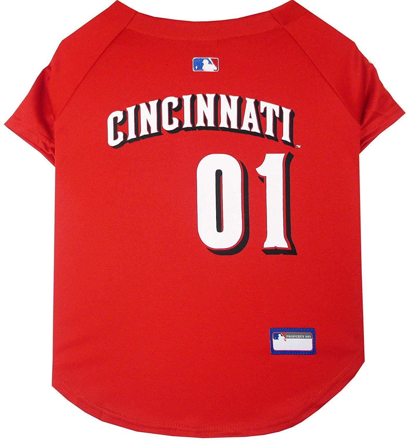 Pets First MLB Cincinnati Reds Mesh Jersey for Dogs and Cats - Licensed Soft Poly-Cotton Sports Jersey - XX-Large