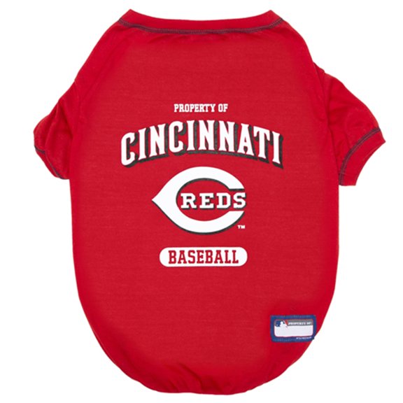 Pets First MLB Cincinnati Reds Tee Shirt for Dogs & Cats. Officially Licensed - Extra Large