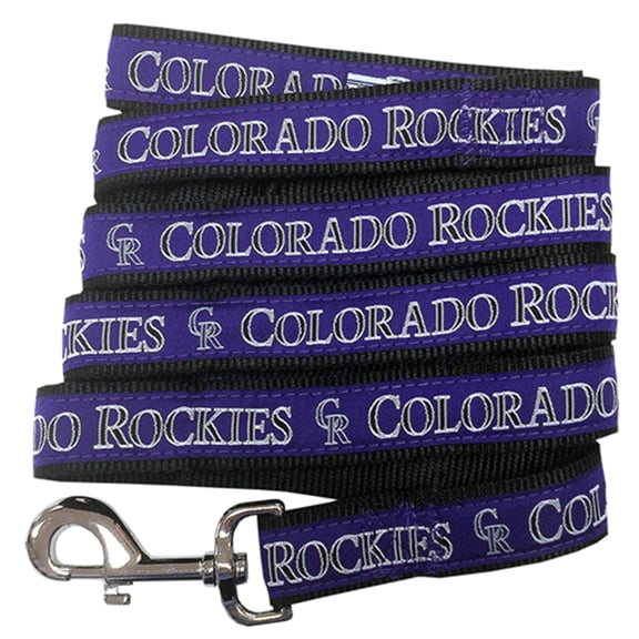 Pets First MLB Colorado Rockies Cats and Dogs Durable Pet Leash, Medium