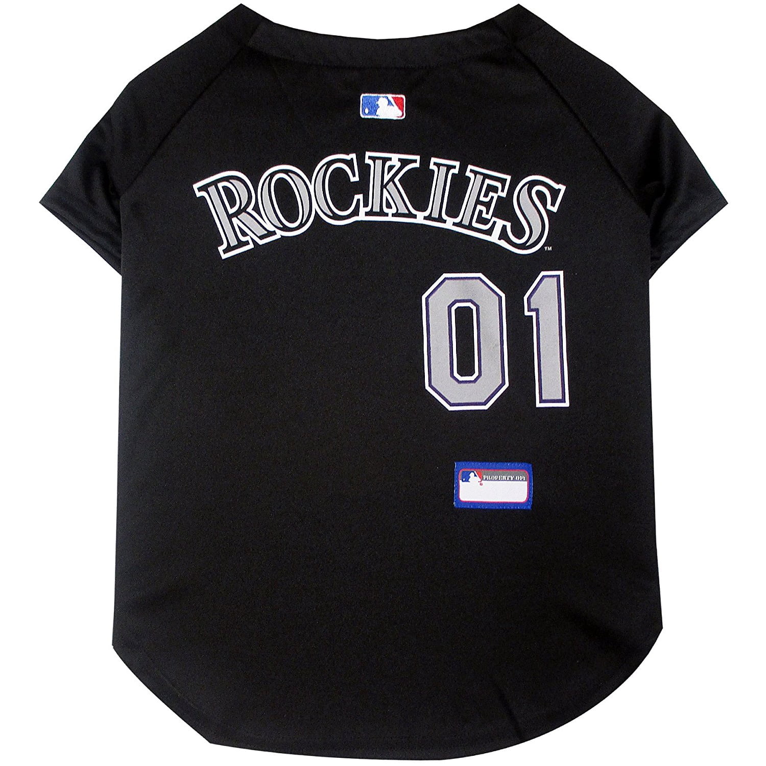 Pets First MLB Colorado Rockies Mesh Jersey for Dogs and Cats - Licensed Soft Poly-Cotton Sports Jersey - Small