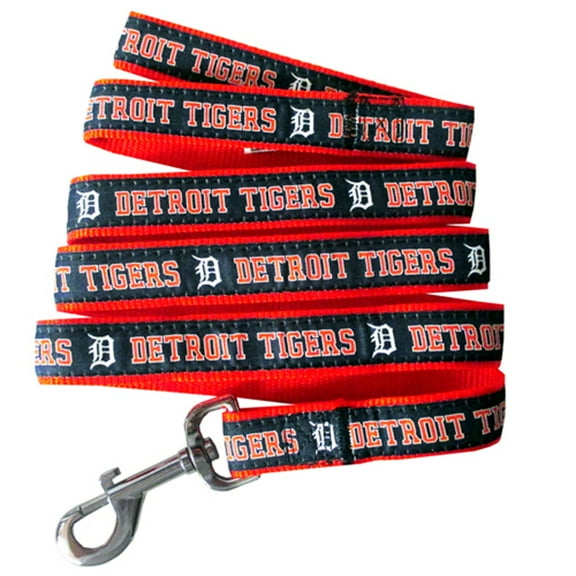 Pets First MLB Detroit Tigers Cats and Dogs Durable Pet Leash, Large