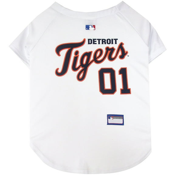 Pets First MLB Detroit Tigers Mesh Jersey for Dogs and Cats - Licensed Soft Poly-Cotton Sports Jersey - XX-Large