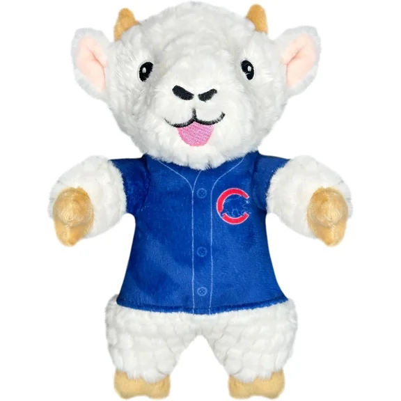 Pets First MLB Goat Plush Toy for Dogs & Cats Squeaky Dog Toy with Squeaker