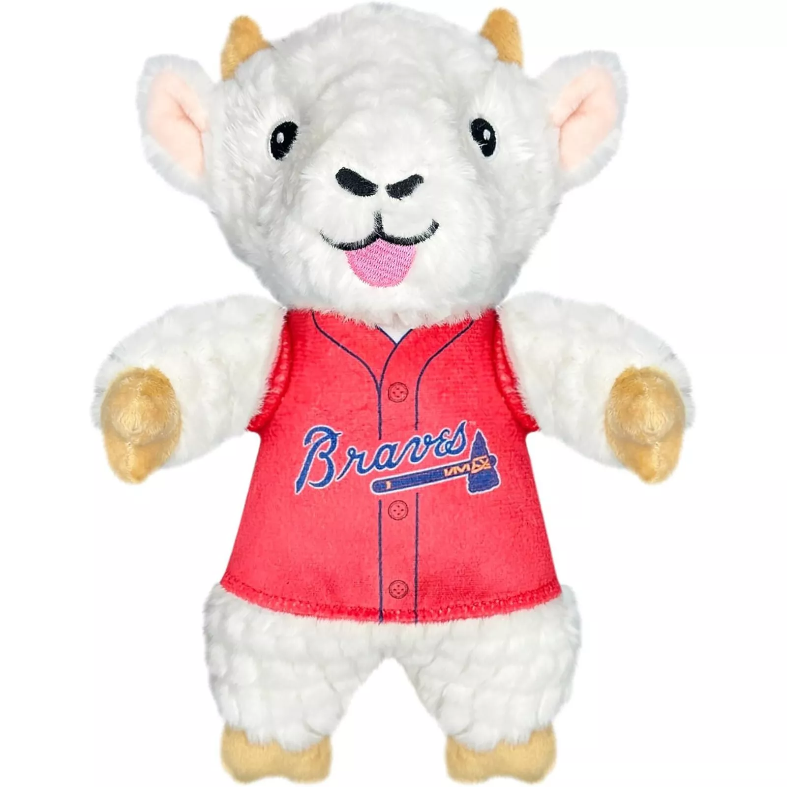 Pets First MLB Goat Plush Toy for Dogs & Cats Squeaky Dog Toy with Squeaker