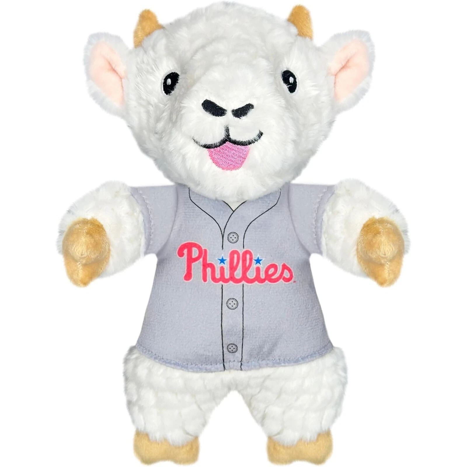 Pets First MLB Goat Plush Toy for Dogs & Cats Squeaky Dog Toy with Squeaker