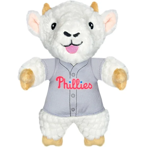 Pets First MLB Goat Plush Toy for Dogs & Cats Squeaky Dog Toy with Squeaker