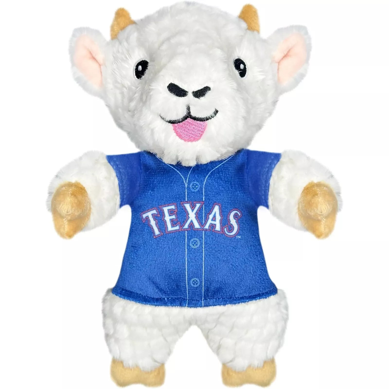 Pets First MLB Goat Plush Toy for Dogs & Cats Squeaky Dog Toy with Squeaker