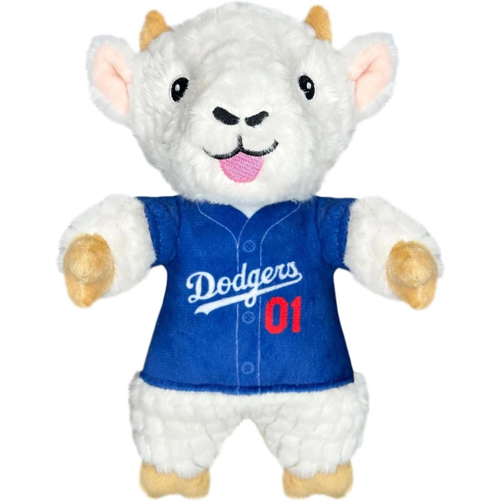 Pets First MLB Goat Plush Toy for Dogs & Cats Squeaky Dog Toy with Squeaker