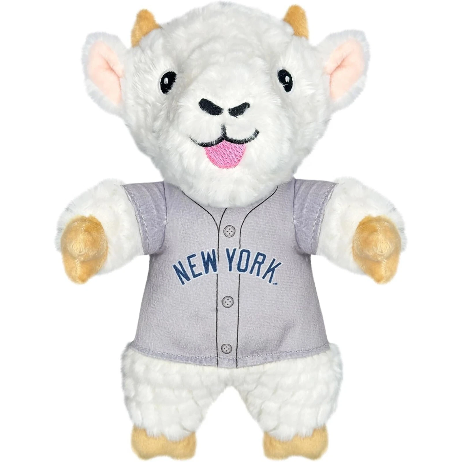 Pets First MLB Goat Plush Toy for Dogs & Cats Squeaky Dog Toy with Squeaker