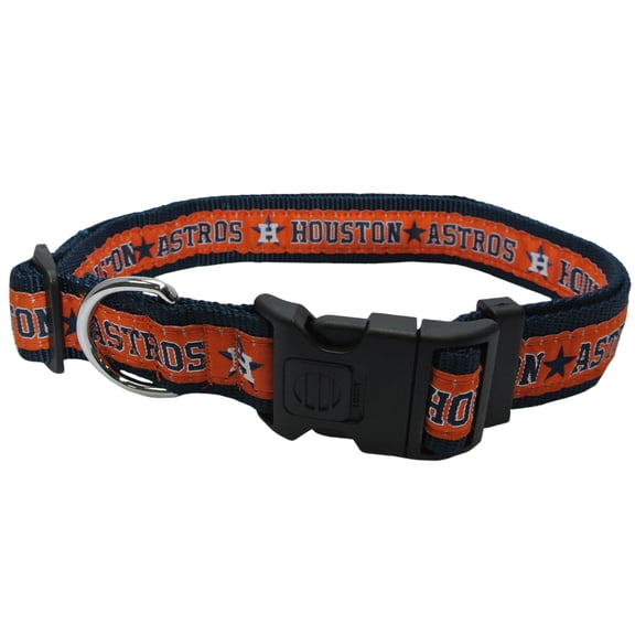 Pets First MLB Houston Astros Dogs and Cats Collar - Heavy-Duty, Durable & Adjustable - Extra Large