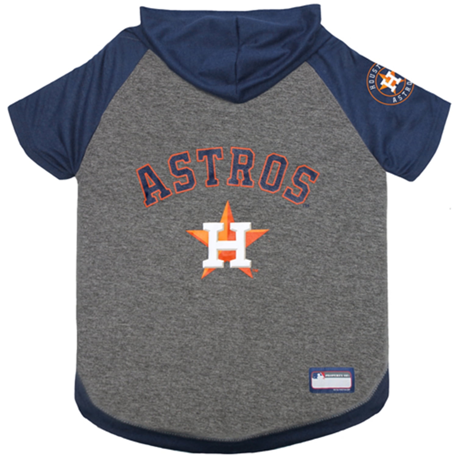 Pets First MLB Houston Astros Hoodie Tee Shirt for Dogs and Cats, Warm and Comfort - Large