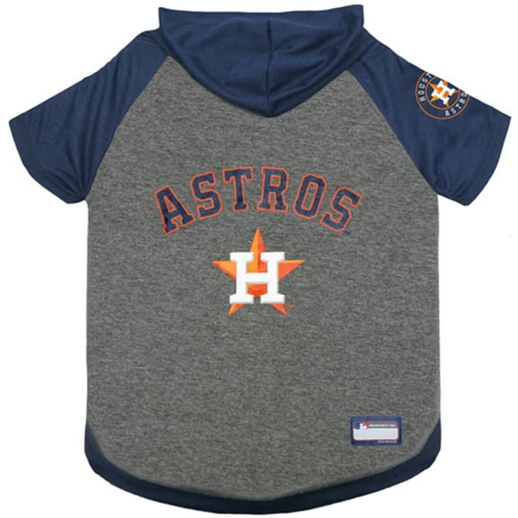 Pets First MLB Houston Astros Hoodie Tee Shirt for Dogs and Cats, Warm and Comfort - Medium