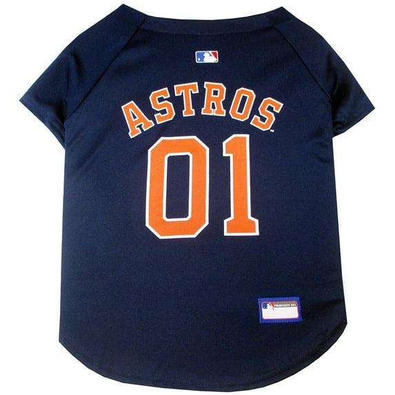 Pets First MLB Houston Astros Mesh Jersey for Dogs and Cats - Licensed Soft Poly-Cotton Sports Jersey - Extra Large