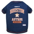 thumbnail image 1 of Pets First MLB Houston Astros Tee Shirt for Dogs & Cats. Officially Licensed - Extra Small, 1 of 3