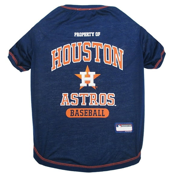 Pets First MLB Houston Astros Tee Shirt for Dogs & Cats. Officially Licensed - Medium